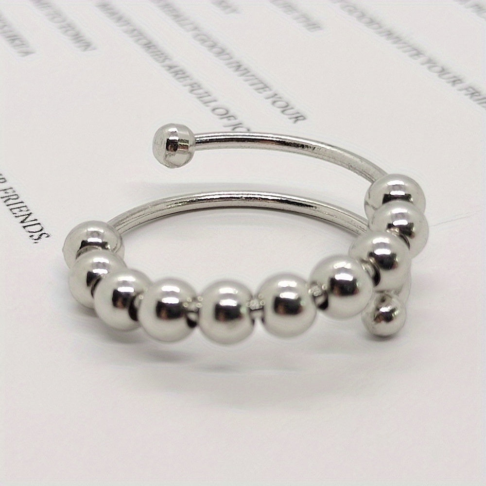 adjustable anxiety rings made stainless steel designed