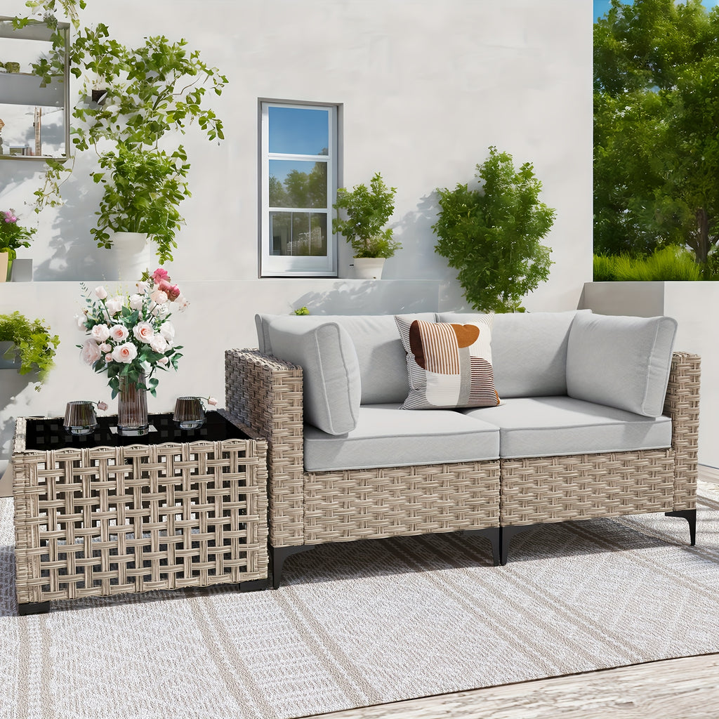 2 3 5 8 10pcs deep seat outdoor patio furniture set outside