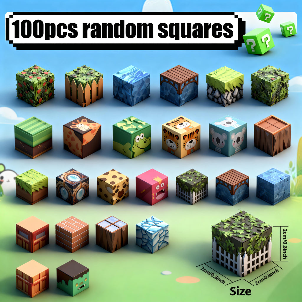 30 50 100pcs magnetic building blocks set 3d castle