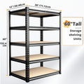 2000lbs storage shelves 5 tier garage shelving heavy duty