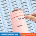 personalized custom transparent name tags waterproof