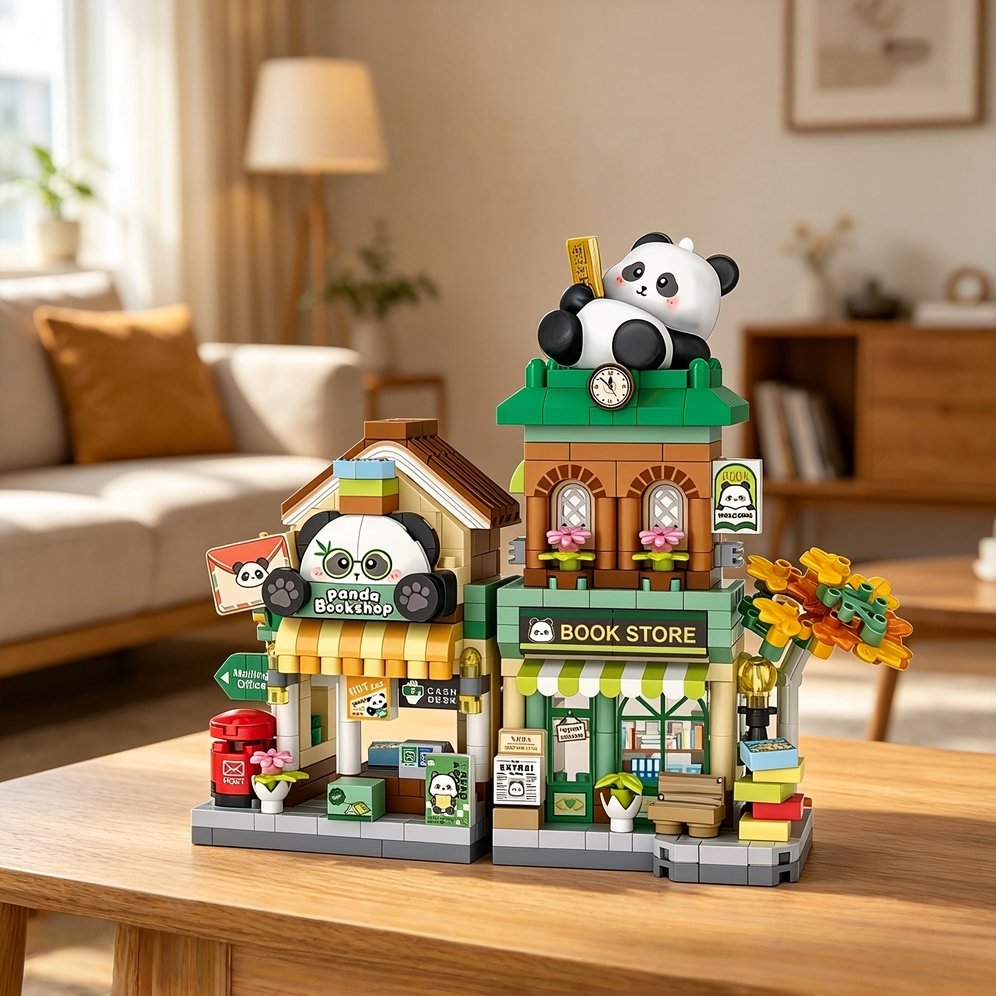 openable panda   building blocks multi style suitable