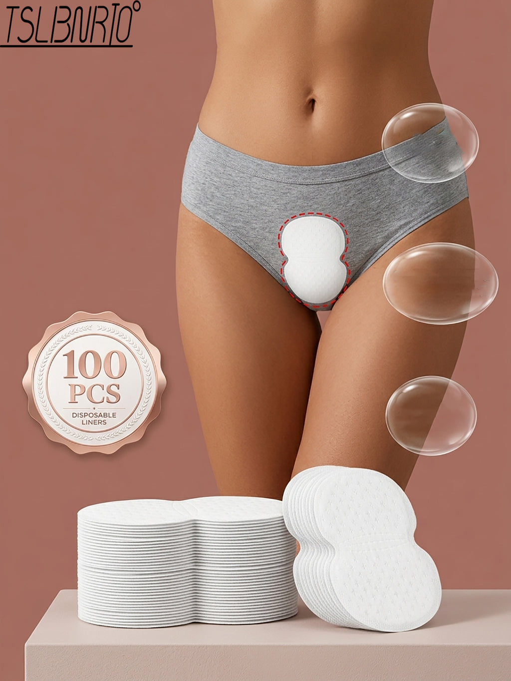 100pcs womens disposable underwear gaskets