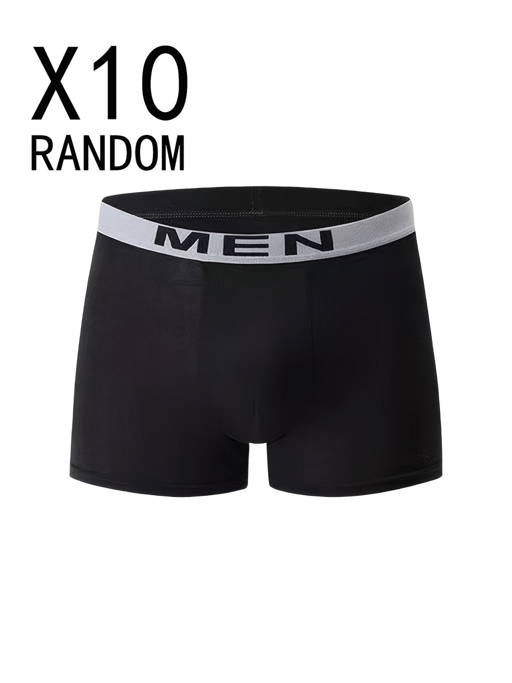 random 10 pcs assorted men     color boxer briefs