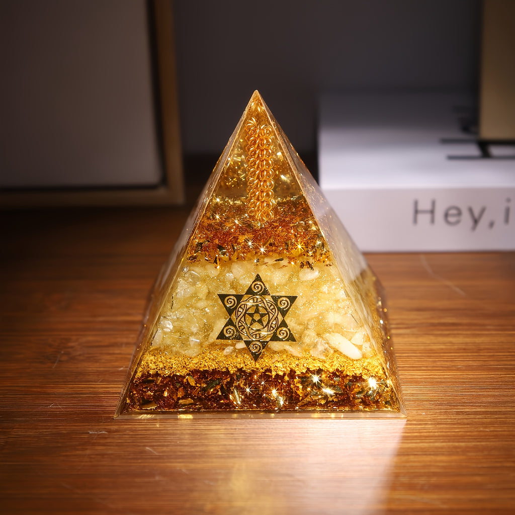 citrine wealth energy pyramid attracts   good
