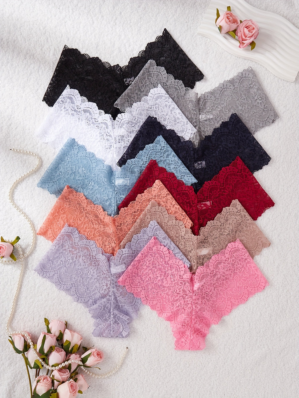 womens lace   boxer shorts 10 pack | temu Temu