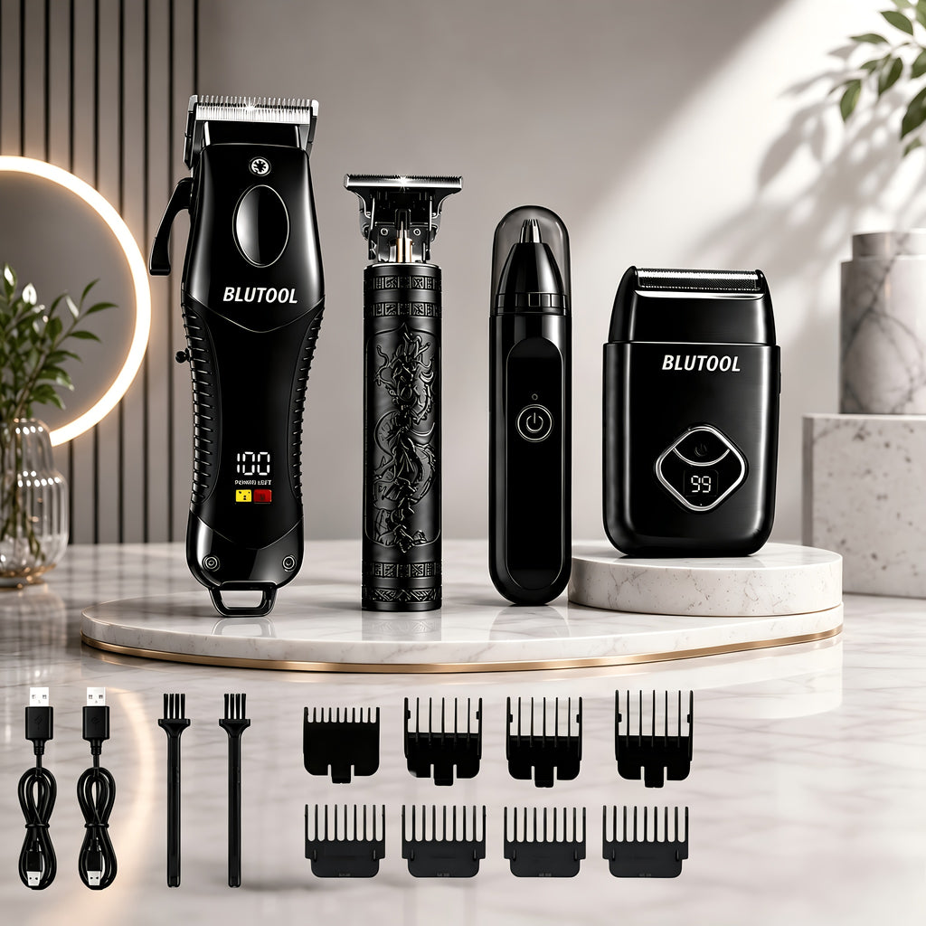rechargeable electric grooming kit   an lcd battery