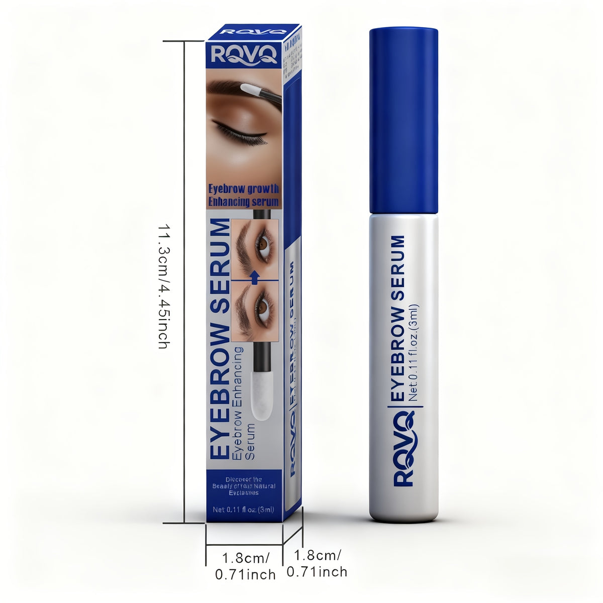 3ml rqvq colorful makeup eyebrow liquid thick long eyebrow
