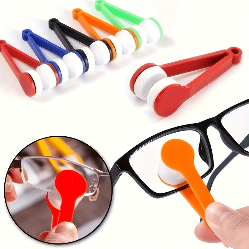 random color 4pcs glasses cleaning brush set 2 glasses