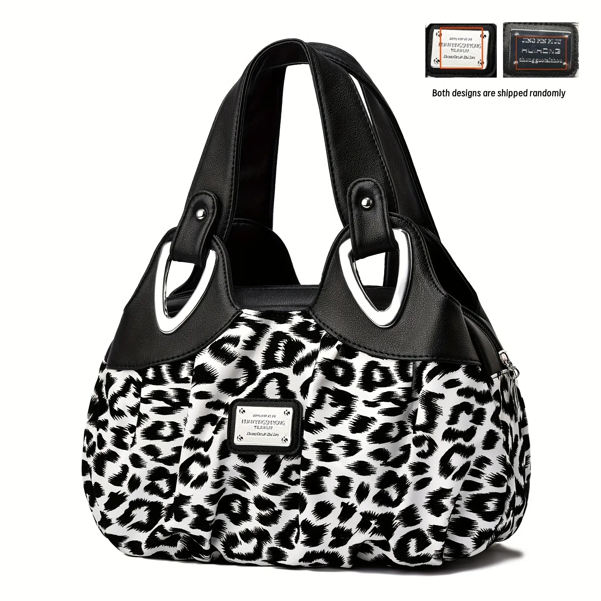 leopard print small handbag personality light luxury soft