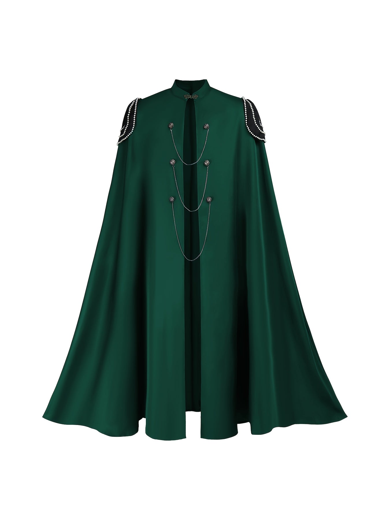 medieval gothic cloak cape   costume chain