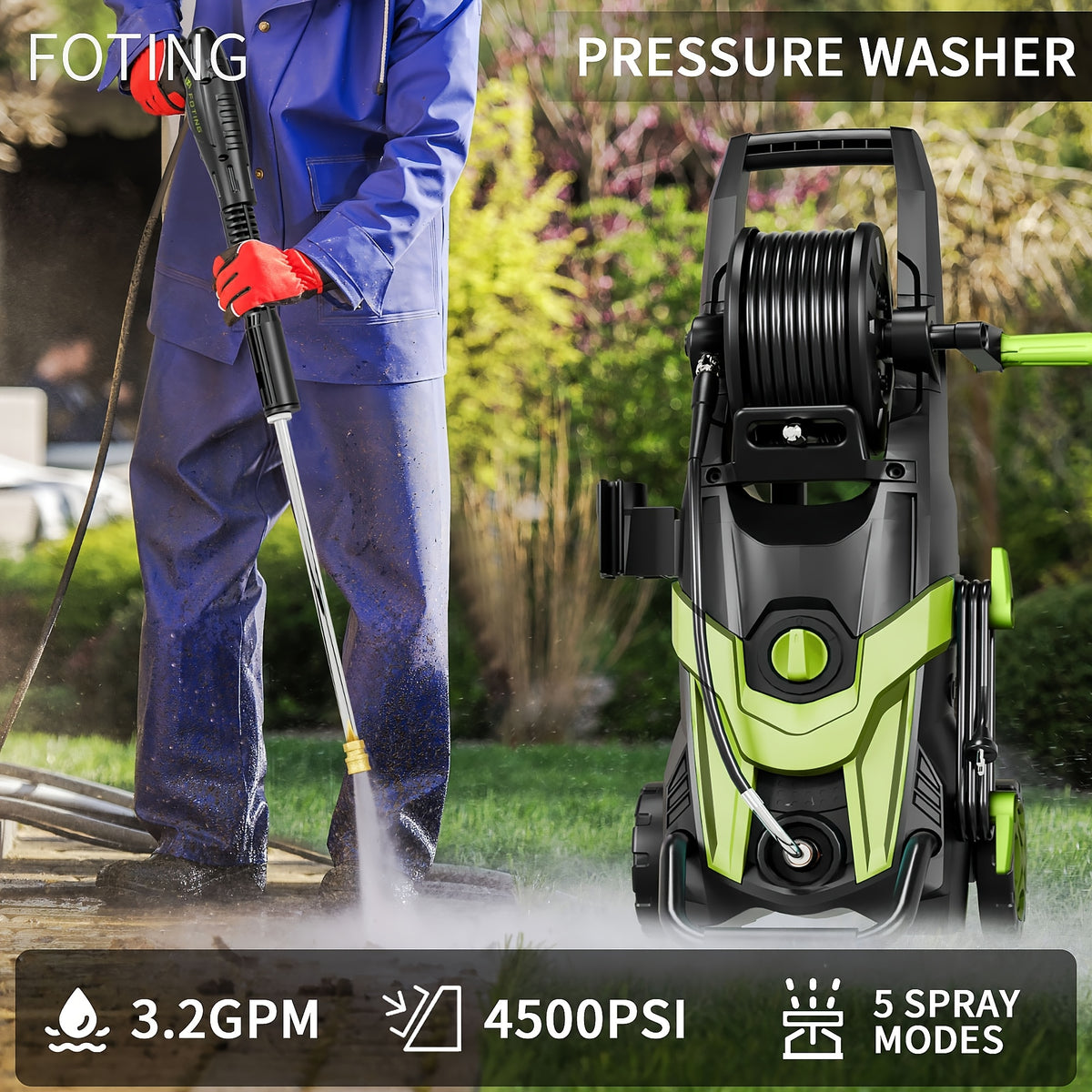 2026   pressure power washer 4500psi 4 quick