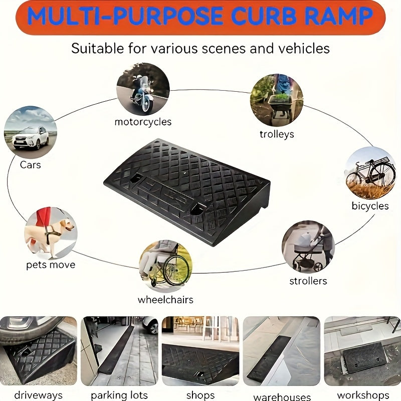 2pcs car sidewalk ramp portable   ramp suitable