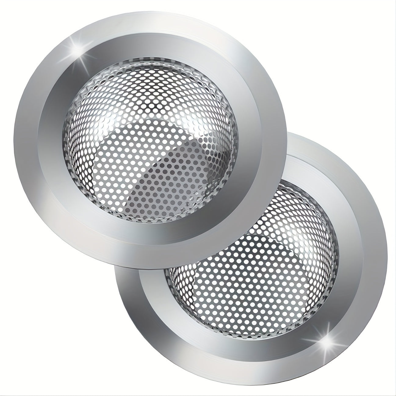 2pcs kitchen sink strainer stainless steel sink drain