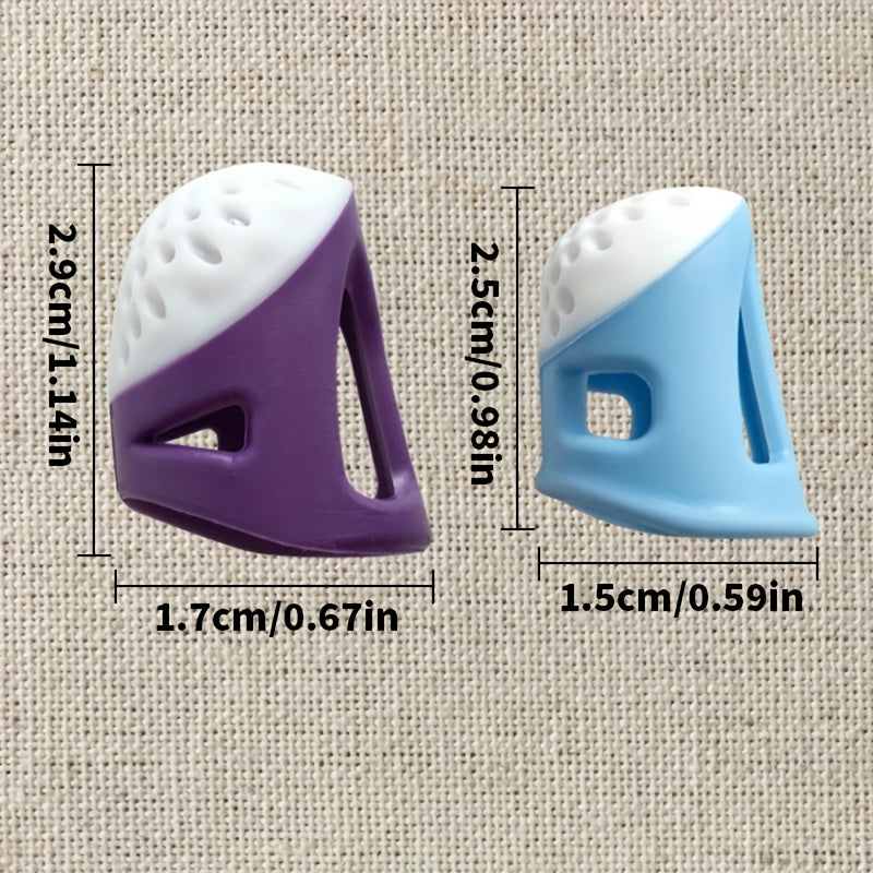 3pcs 1set sewing thimble set durable sturdy adjustable sizes