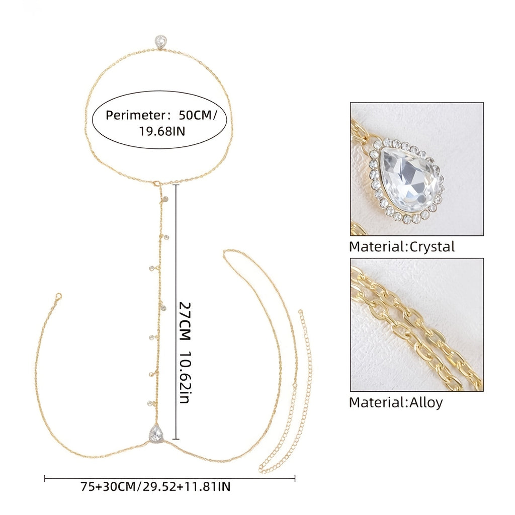 1pc   backless style bridal necklace luxurious multi