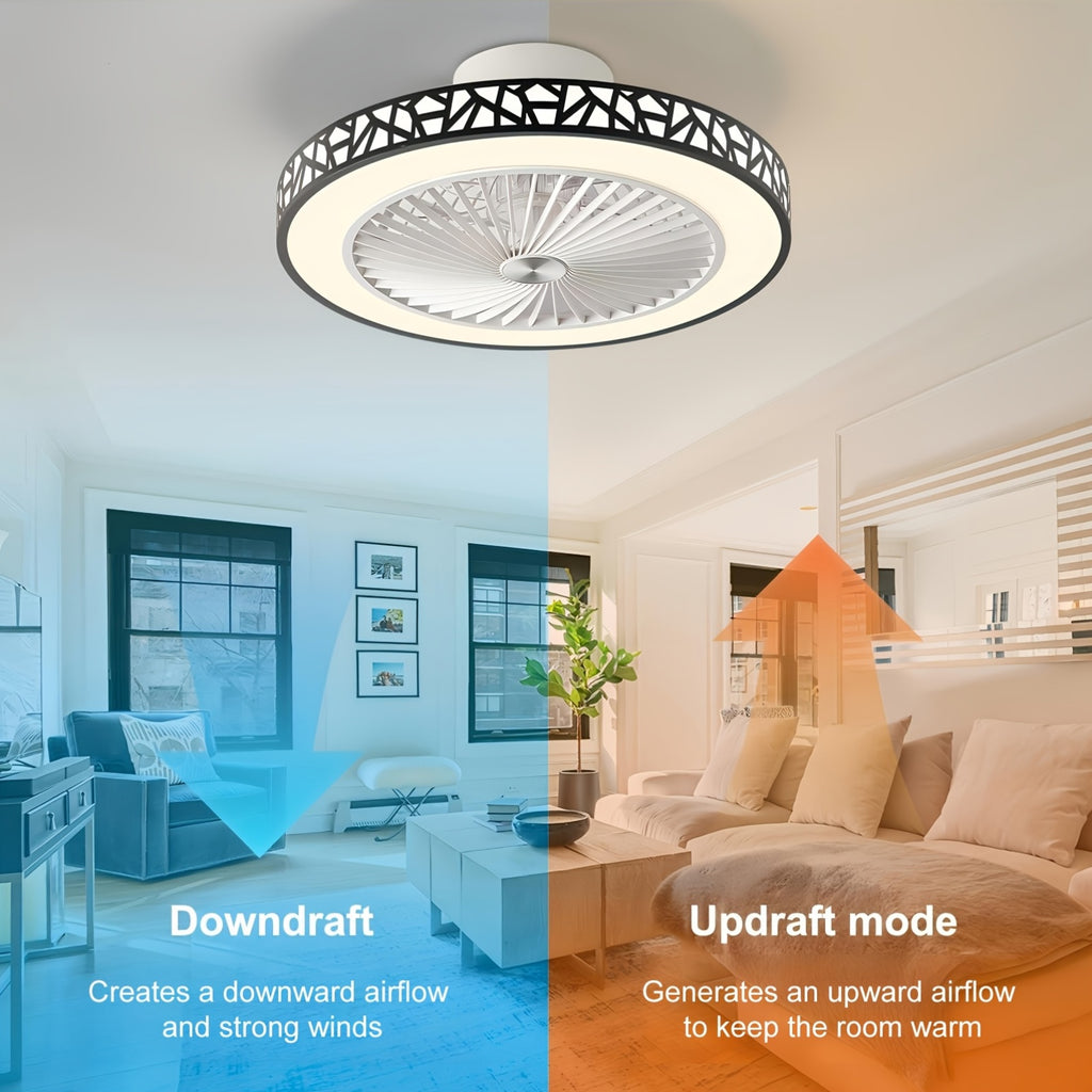 19 modern low profile ceiling fan 6   reversible