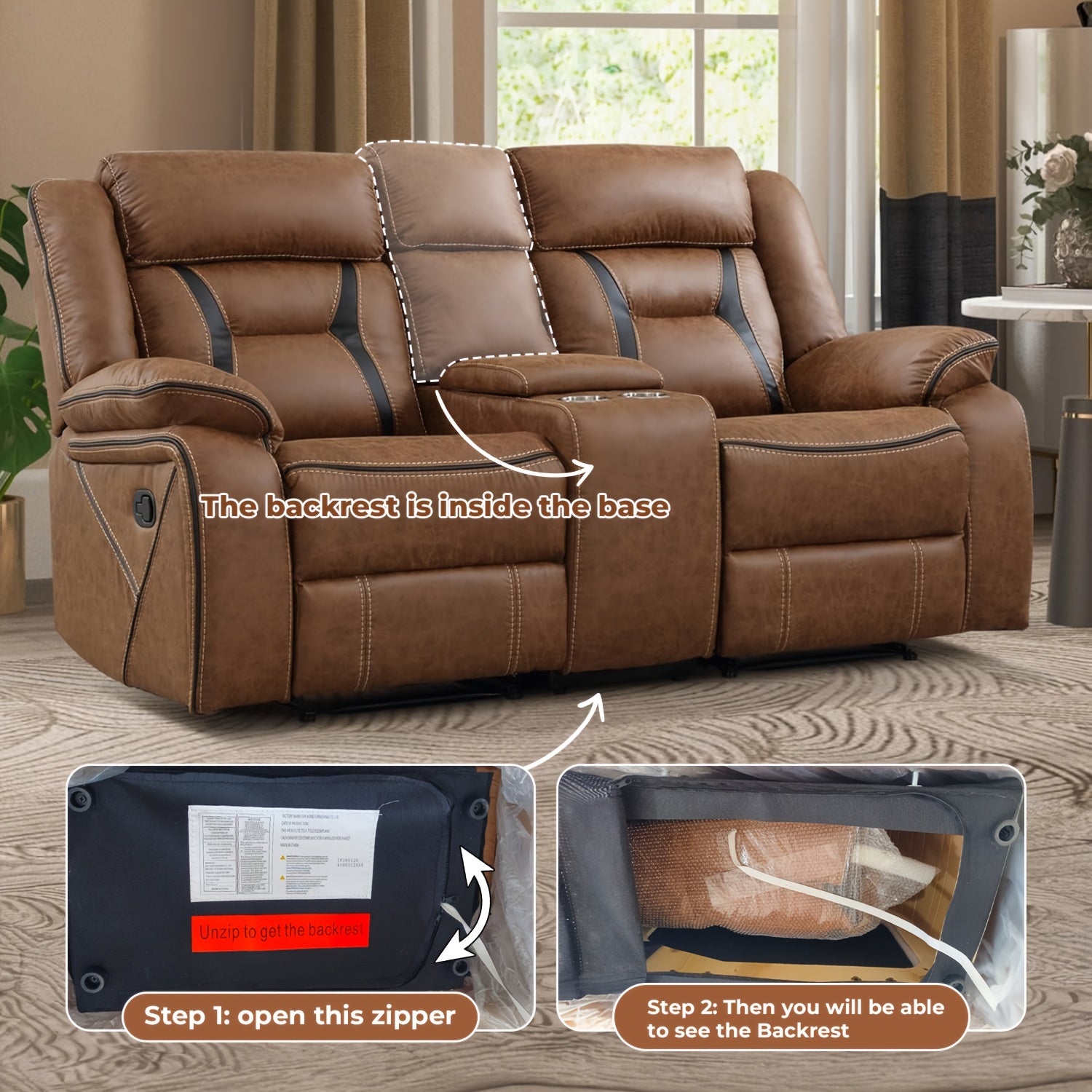 faux leather manual recliner set 3 seat sofa loveseat