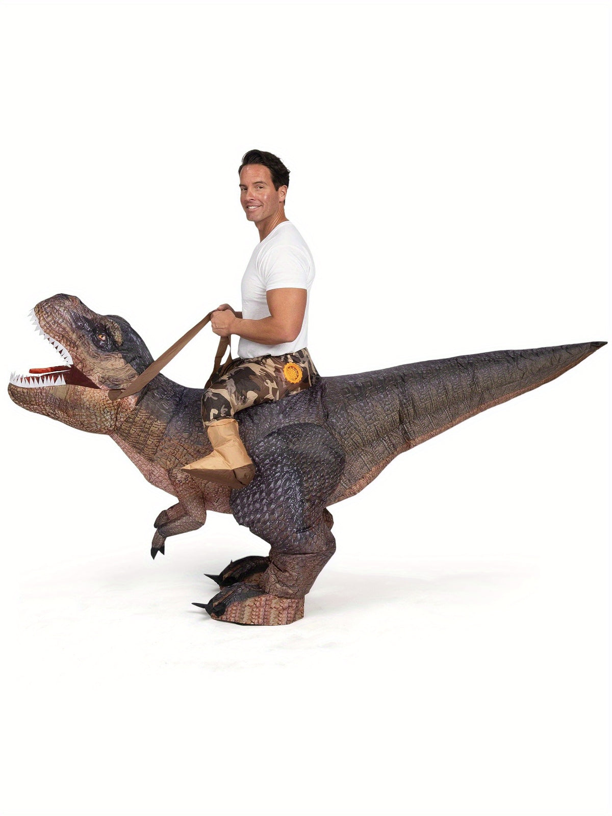 t rex inflatable dinosaur costume ride blow