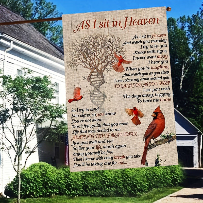 1pc memorial   garden flag rest in heaven a