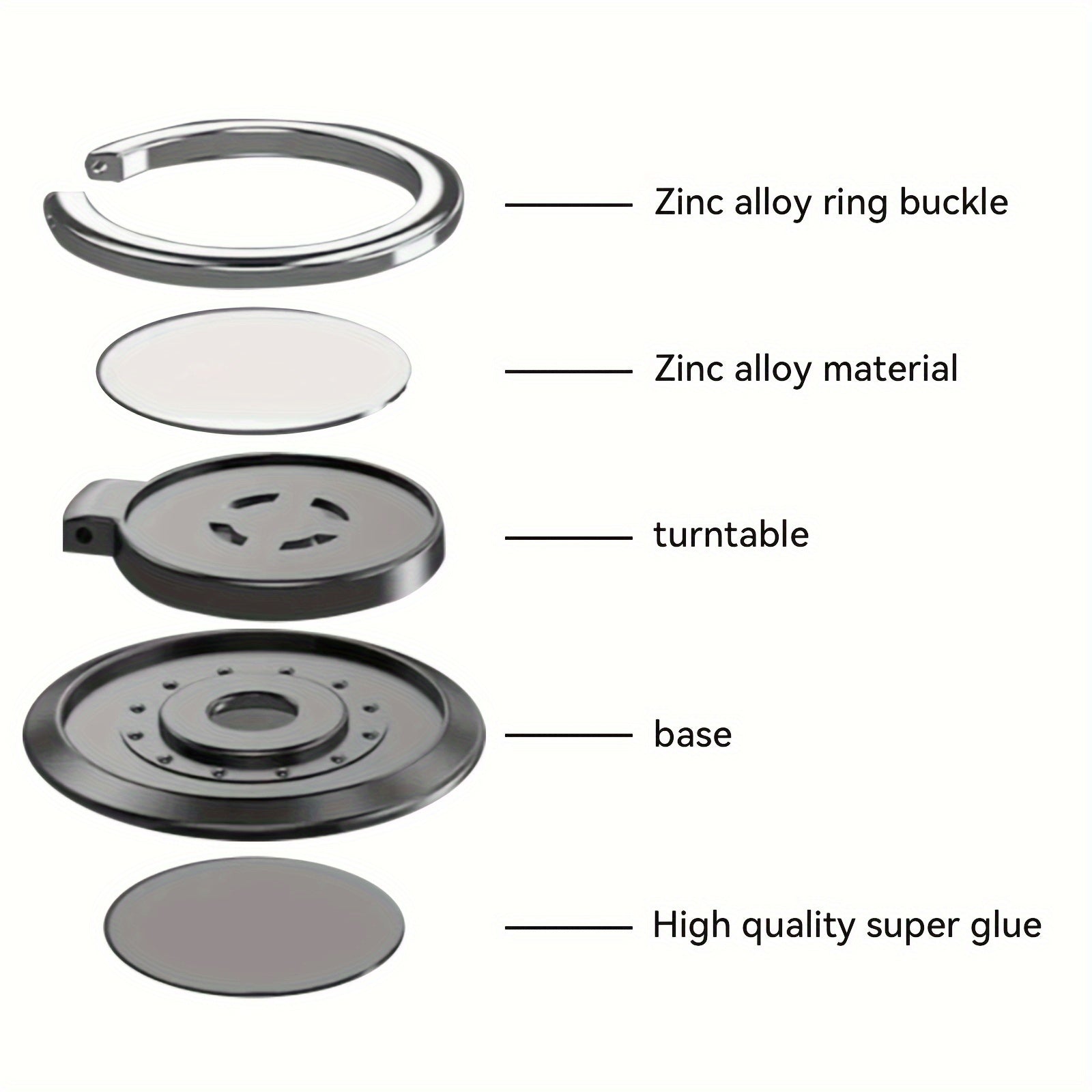 universal finger ring holder stand   degree rotating
