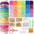 2190pcs 5100pcs clay beads bracelet making kit polymer beads
