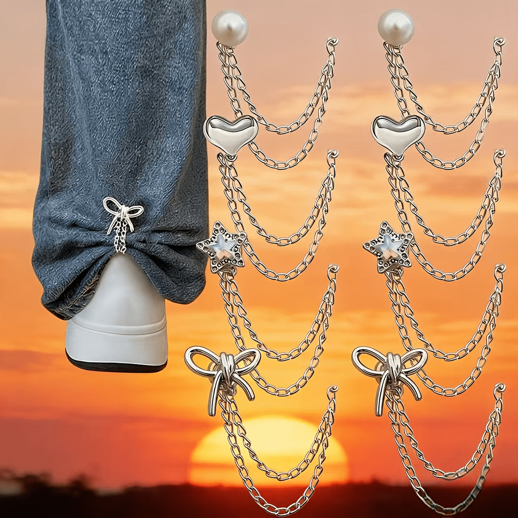 6pcs multi functional clothes clips cutting pants   metal