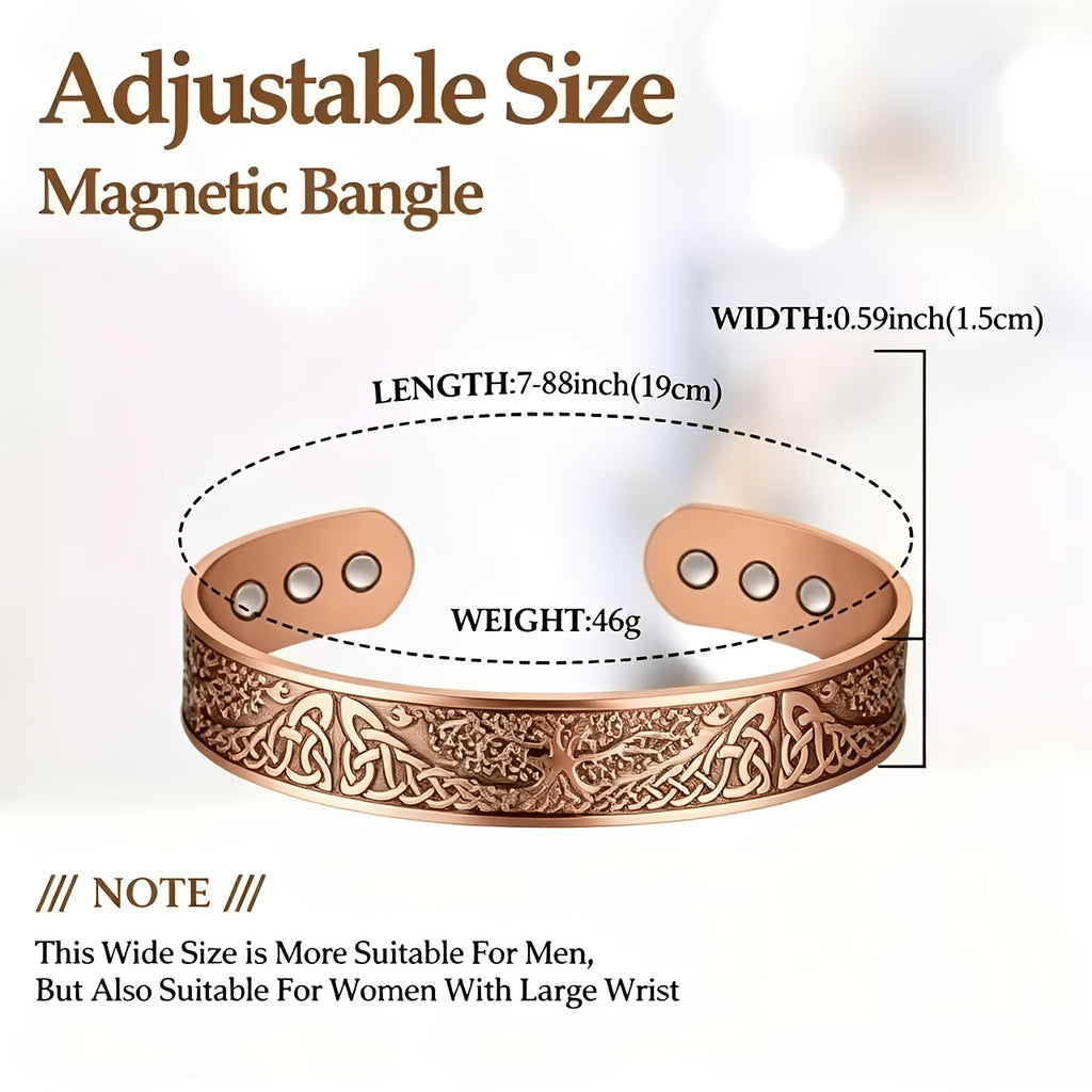 2pcs vintage red copper open end