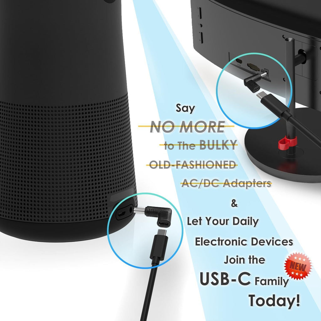 6 pack usb type c 90 degree 5v female usb c male