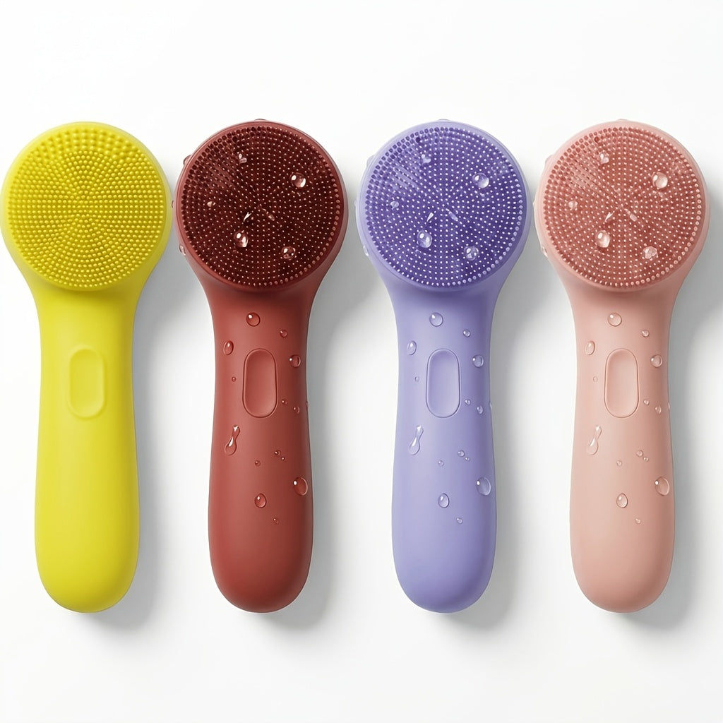 silicone facial cleansing brush electric face scrubber