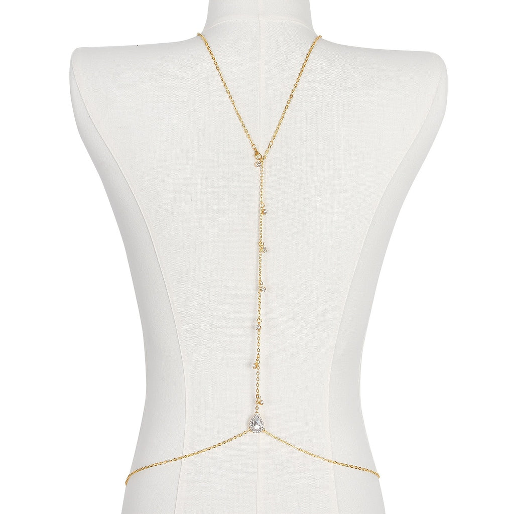 1pc   backless style bridal necklace luxurious multi