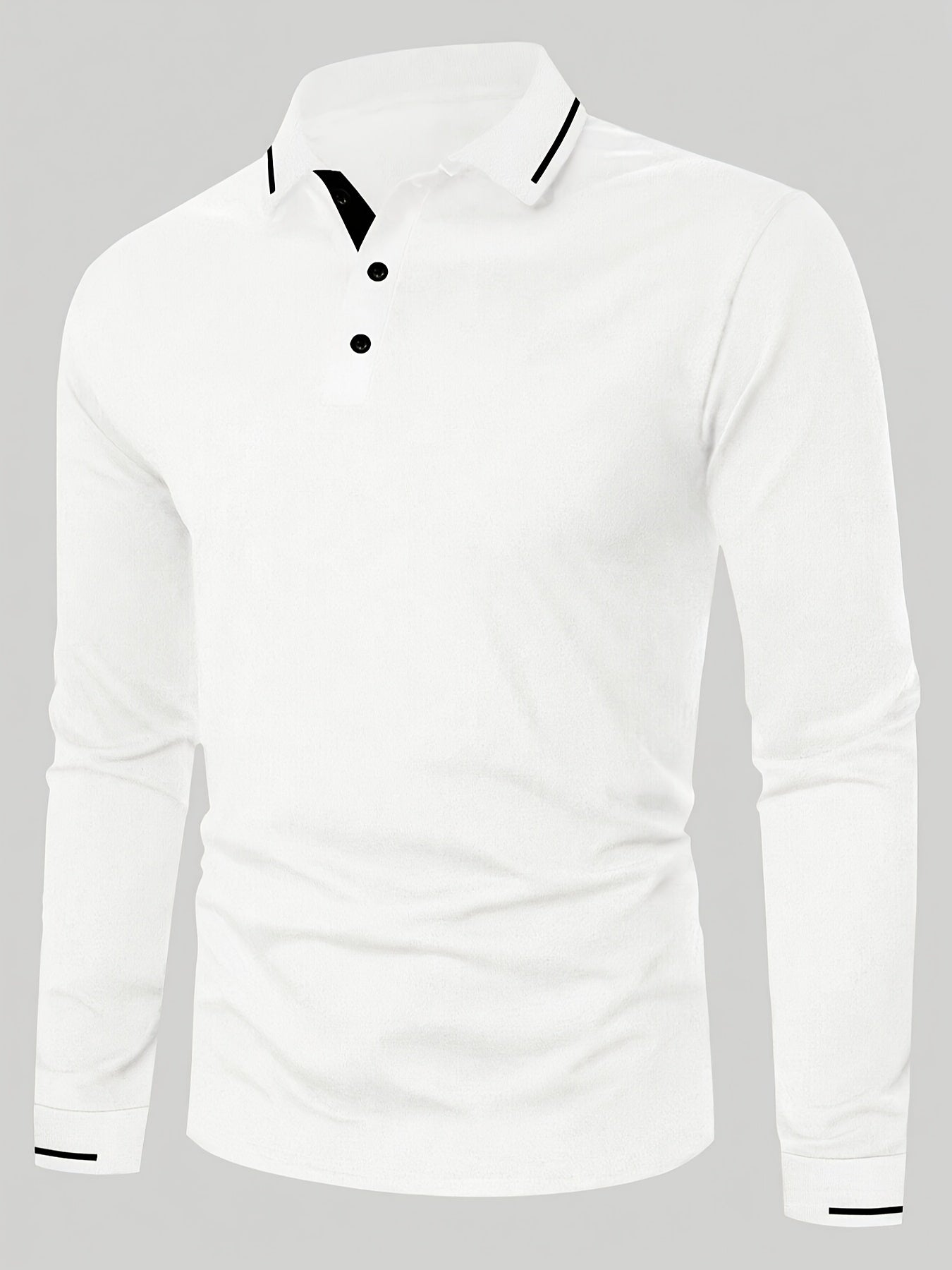mens fashion long sleeve   shirt casual golf wear