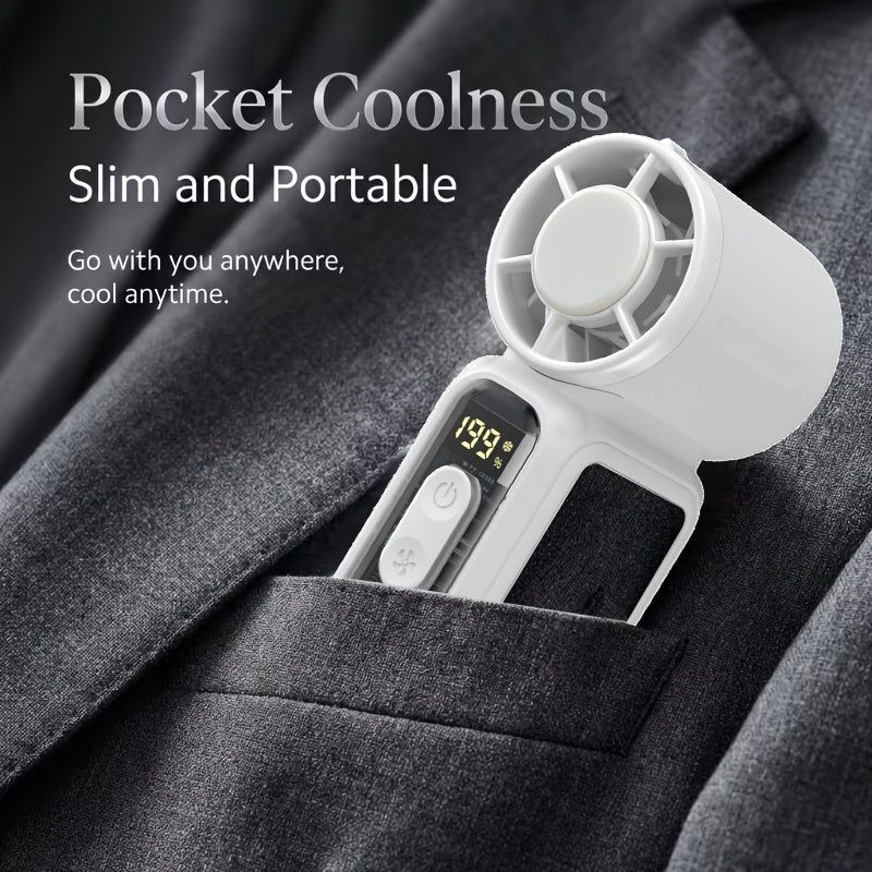 2026 latest mini handheld usb fan neck fan lanyard led