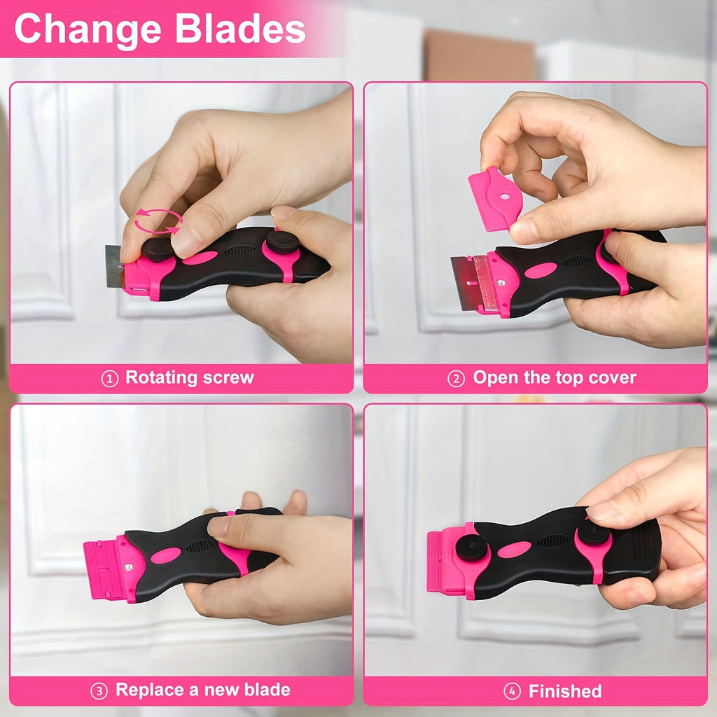 removal scraper glass scraper 1 pink double