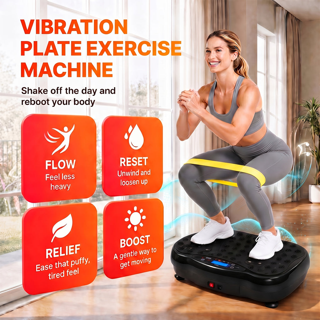 vibration plate exercise machine full body workout vibration