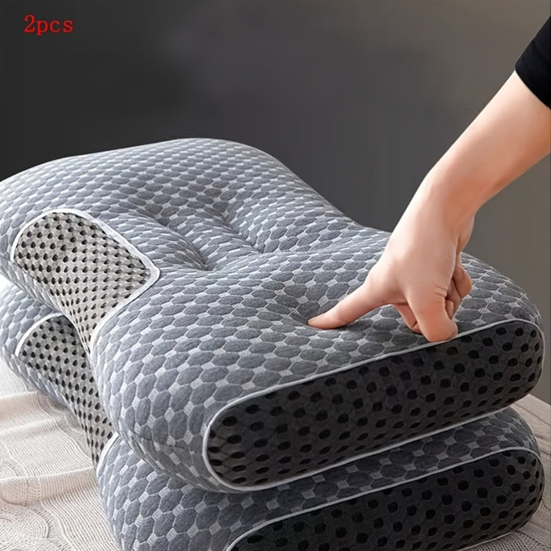 2pcs neck pillow designed soft an ergonomic contour pillow