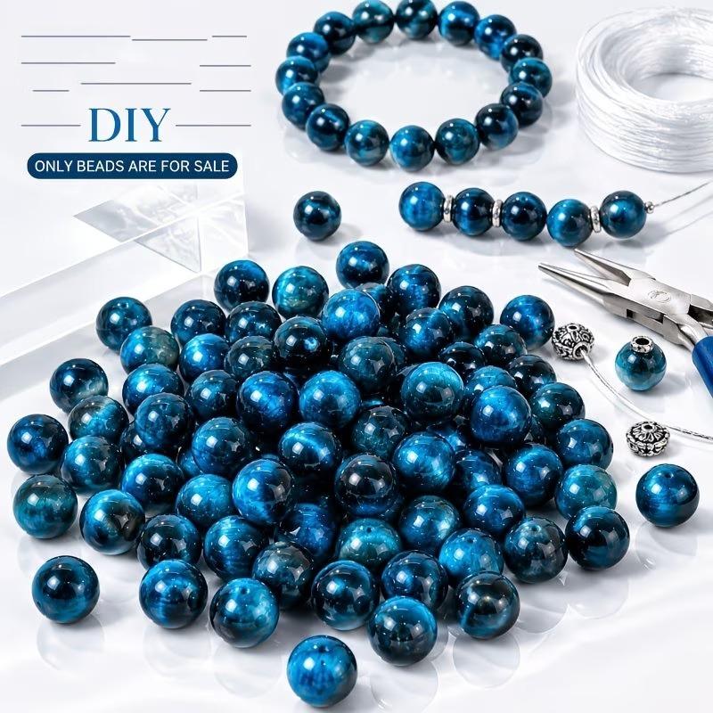47pcs lake   eye stone loose beads holes glass