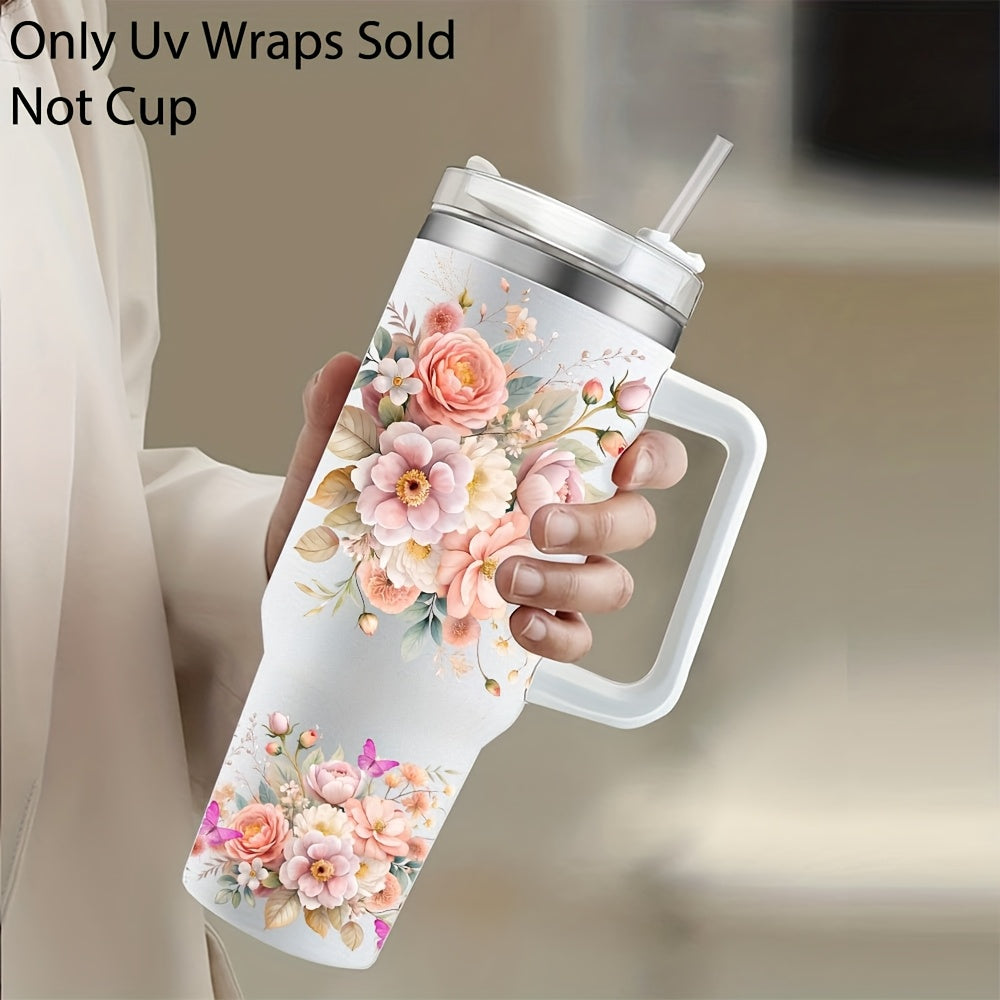 2pcs floral themed mom life transfer 40oz   glasses