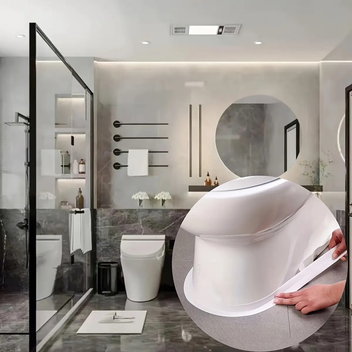 3 rolls waterproof tape kitchen bathroom suitable sinks
