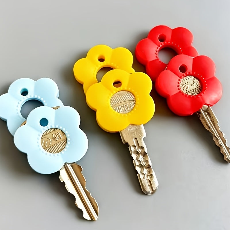 12 colorful flower key covers key cap set durable color