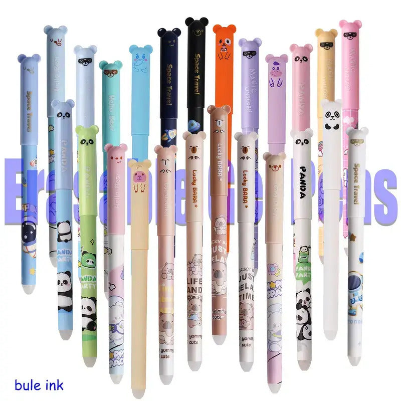 random 12pcs animal shaped erasable gel pen set 0 5mm fine