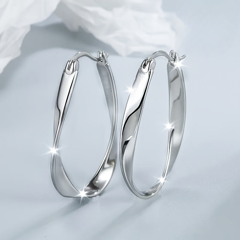 unique twisted design womens earrings hypoallergenic perfect