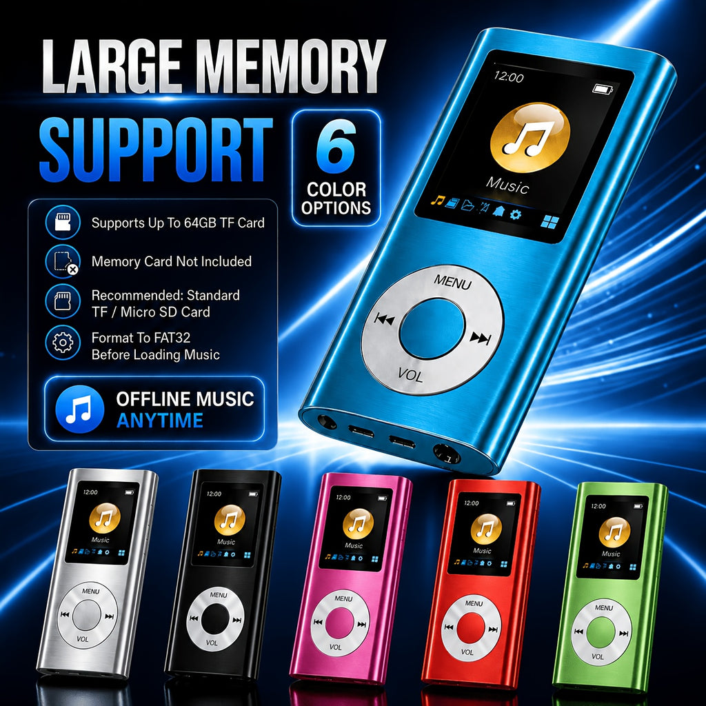 portable mp3 player stylish   a 1 8 inch lcd screen