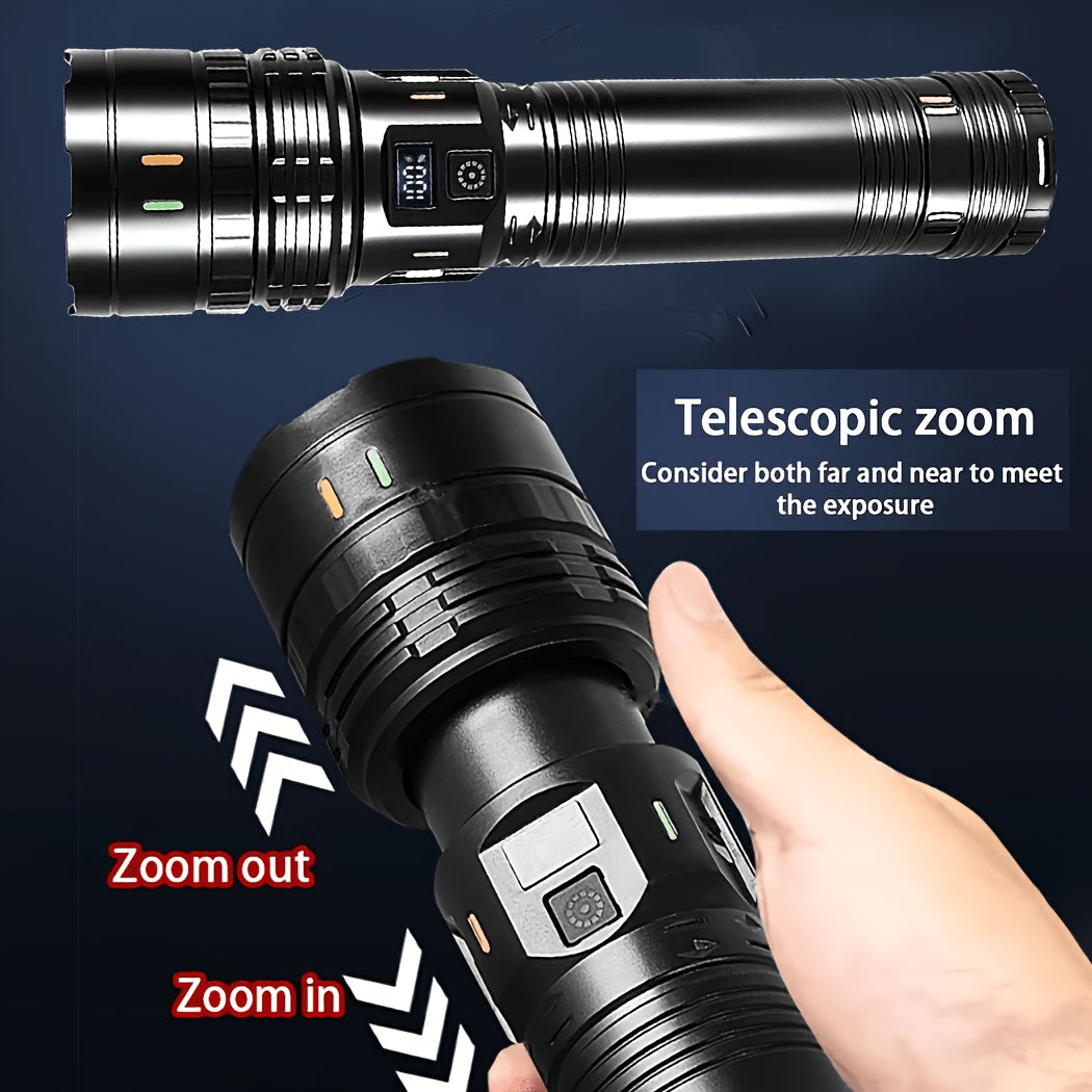 high power led flashlight features   bright adjustable