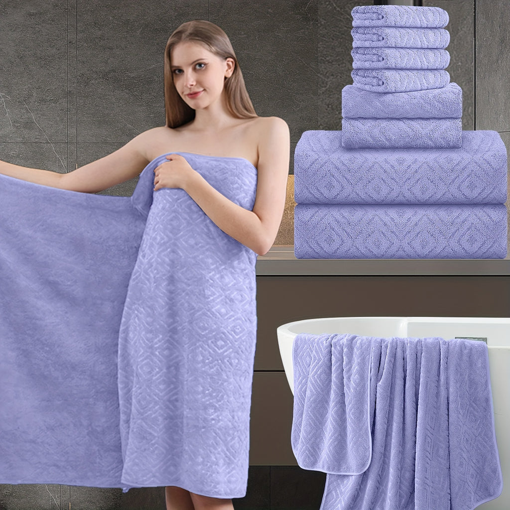 8pcs extra large bath towel ultra soft thick bath towel