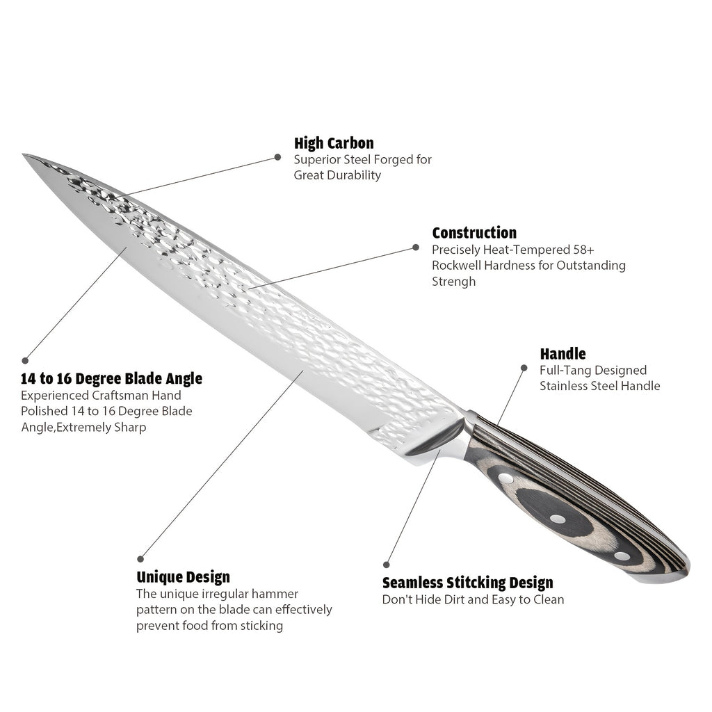 high carbon stainless steel kitchen knife set high carbon