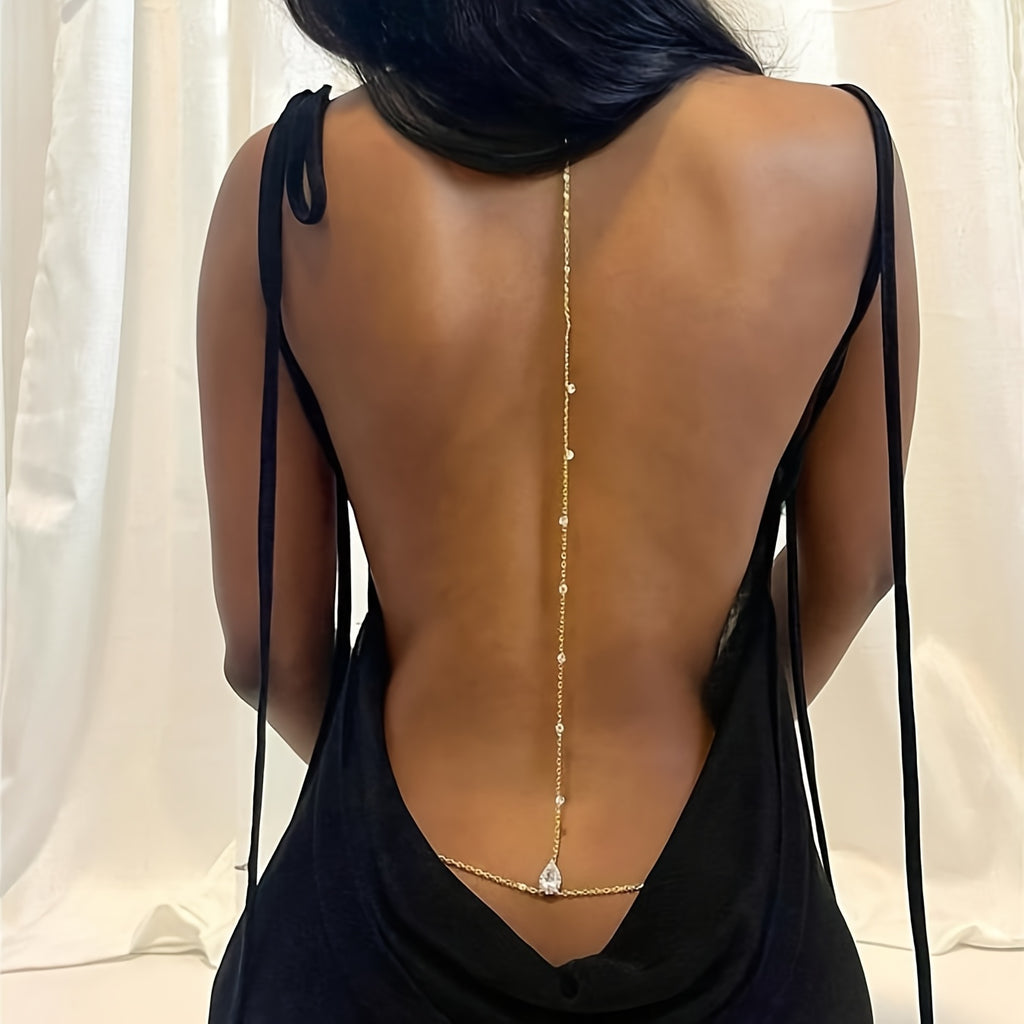 1pc   backless style bridal necklace luxurious multi
