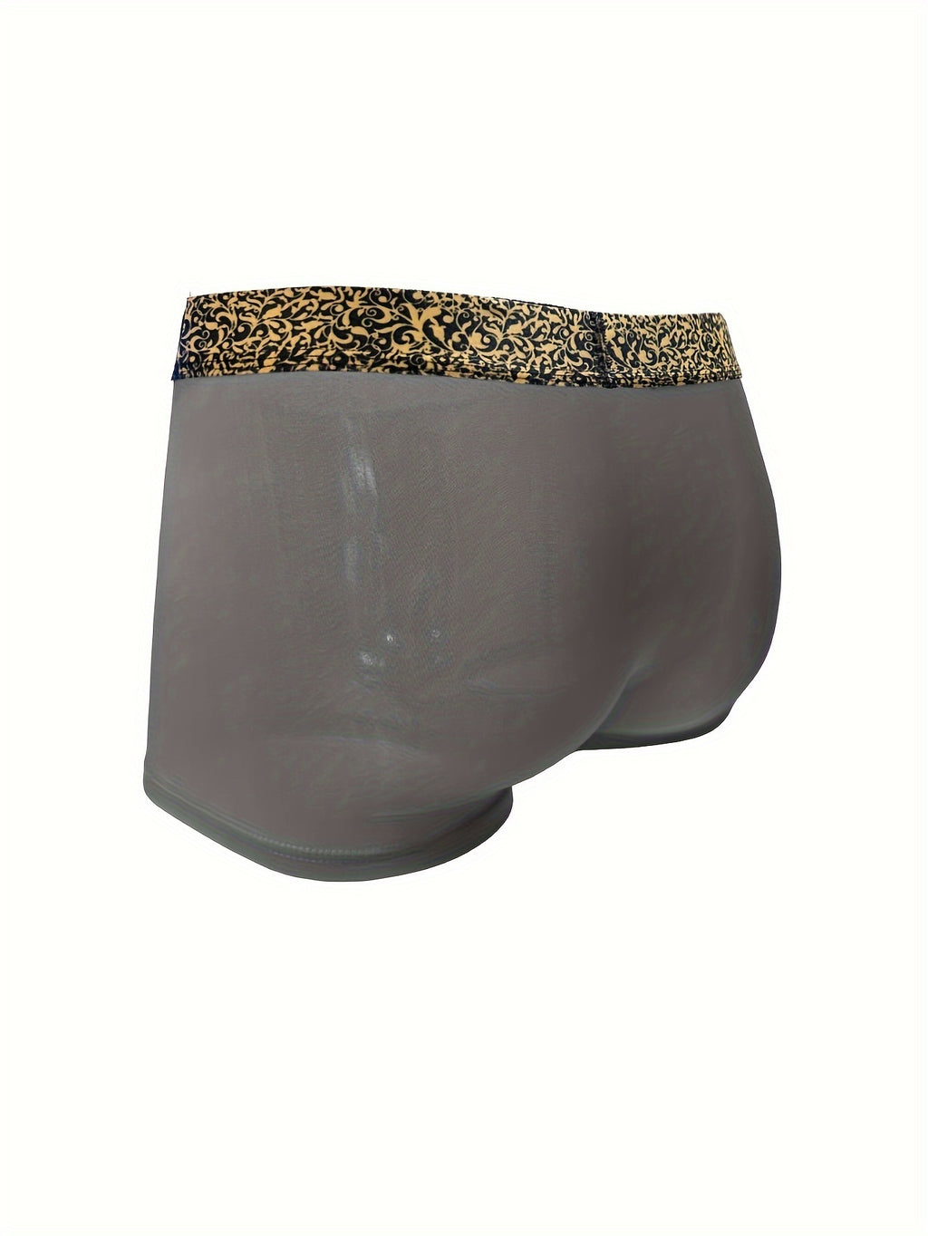 1pc mens black golden luxury baroque style waistband