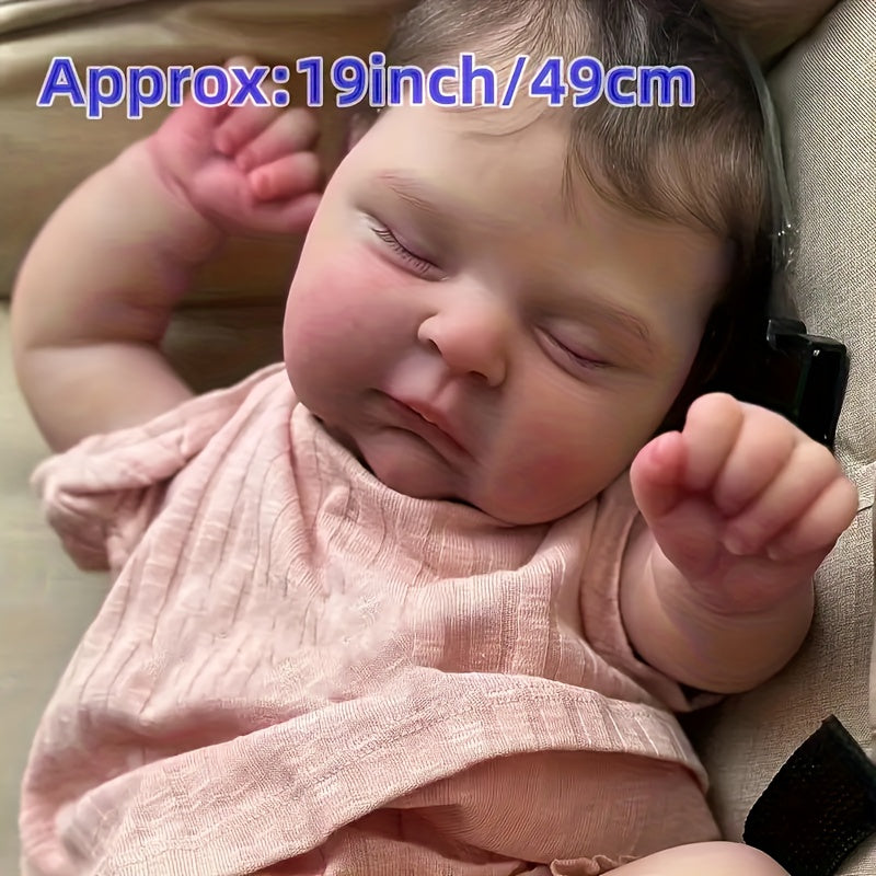 19 inch realistic sleeping   girl doll