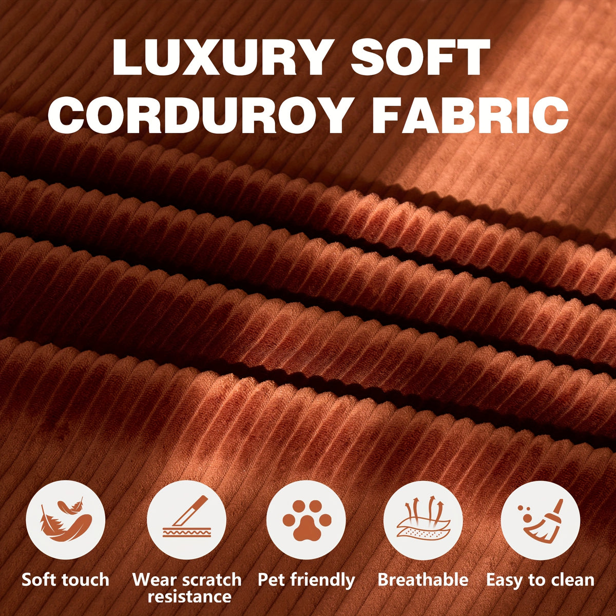 bed foam mattress corduroy upholstery